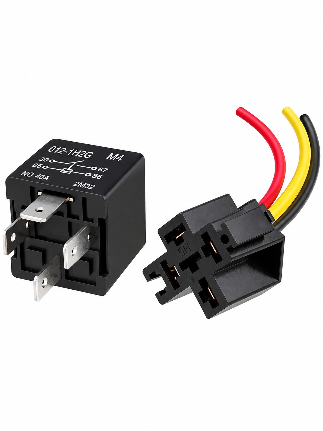 Relay 4P 12 V 30 Amperios