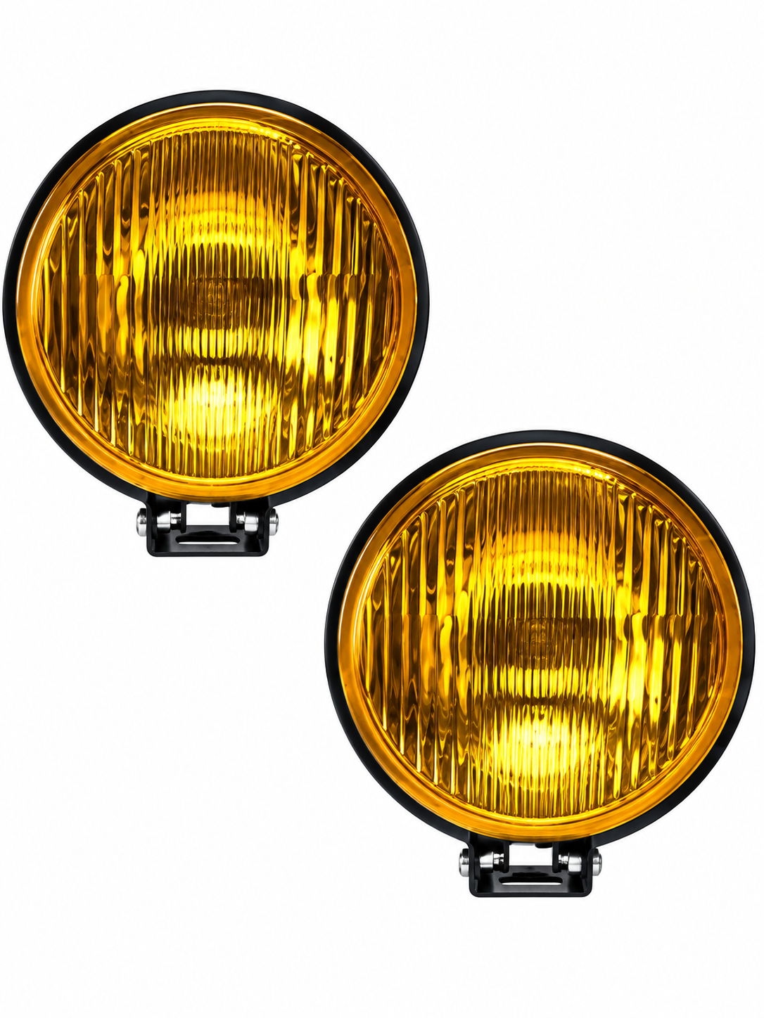 Lámpara halógena Circular Cromo 6-1.2'' Amarilla Super 4WD