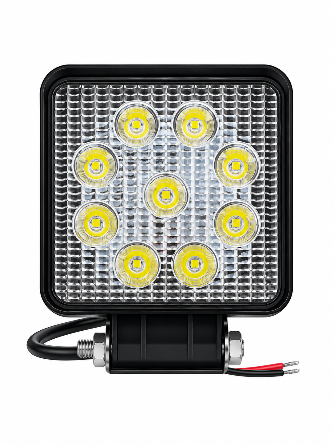 Lámpara automotriz Alto-poder Cuadrara 27 W 9