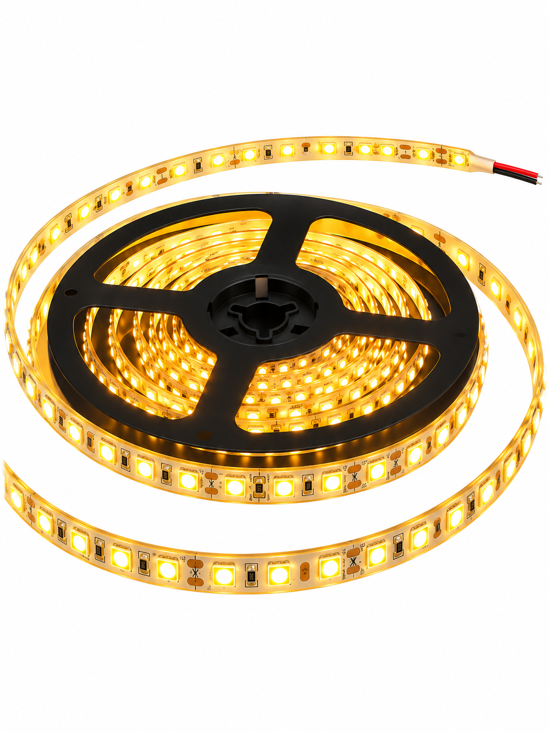Cinta LED automotriz 60 LED 120CMS 3528 Color Ambar