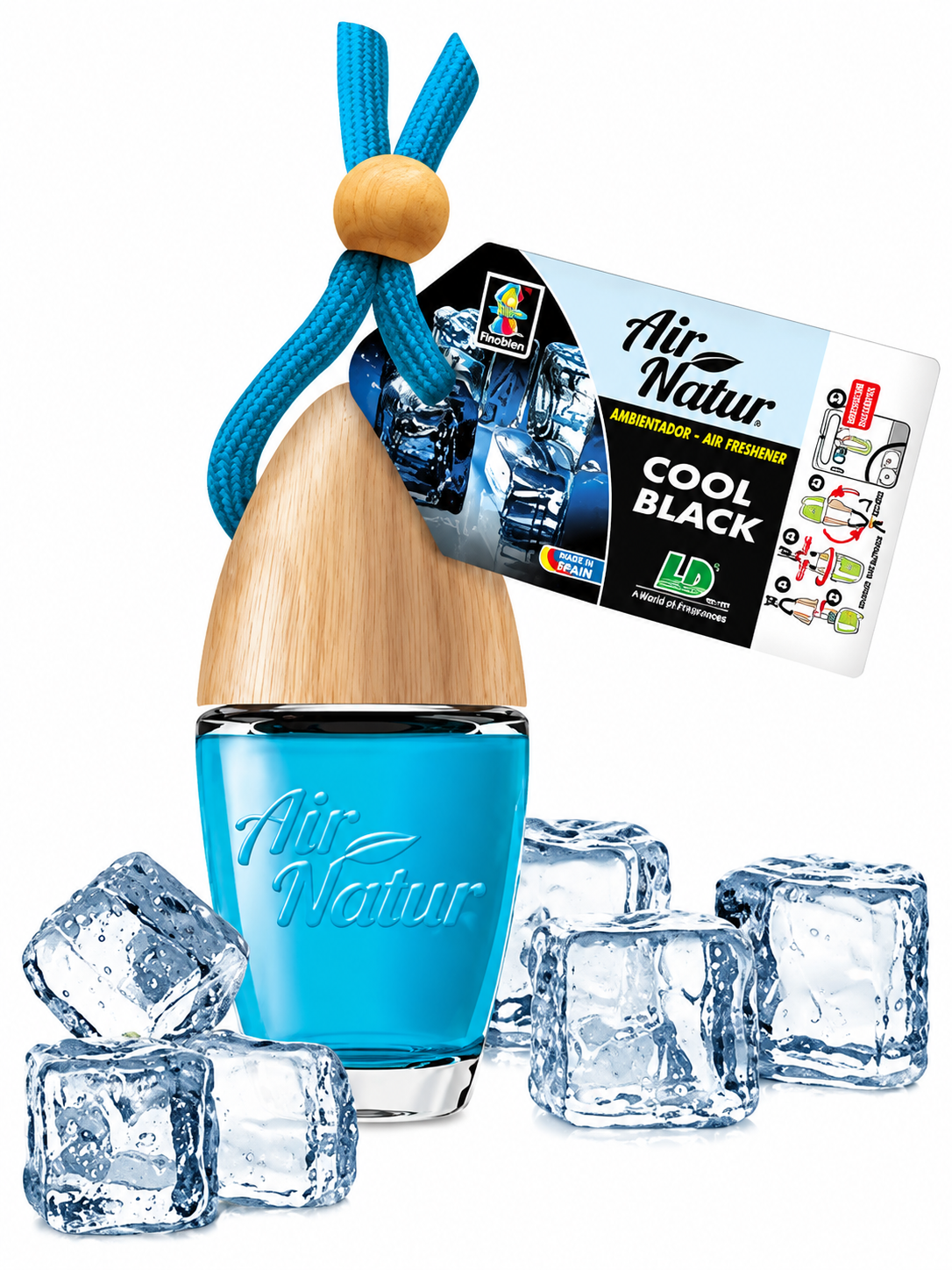 Aromatizante automotriz Air Natur Blister Botella Oceano