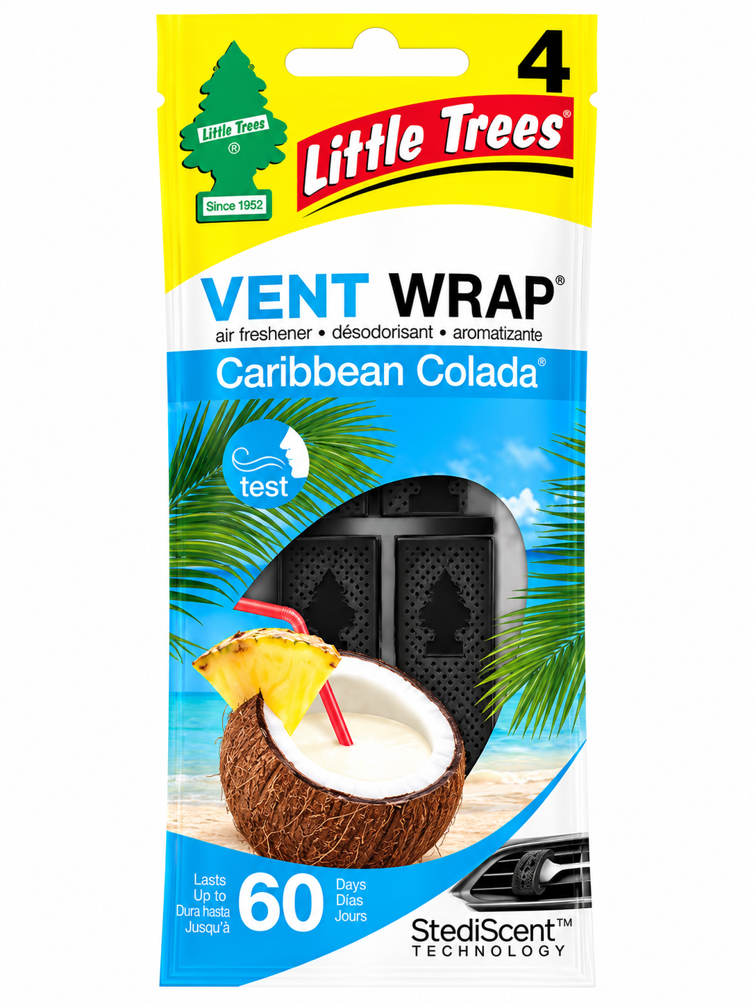 Aromatizante automotriz Little Box Vent Coco Blister