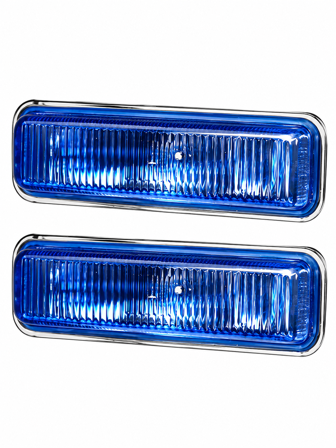 Lámpara halógena Rectangular 6.1.2" Azul ( 2 Pzs)