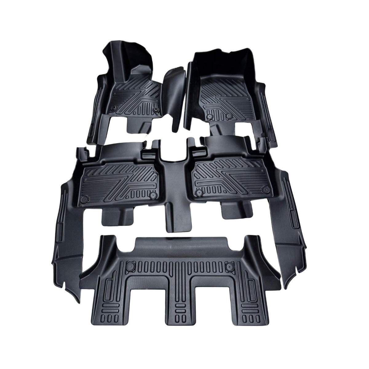 Alfombra de bandeja Ford Explorer 2022 4 piezas 5D negra
