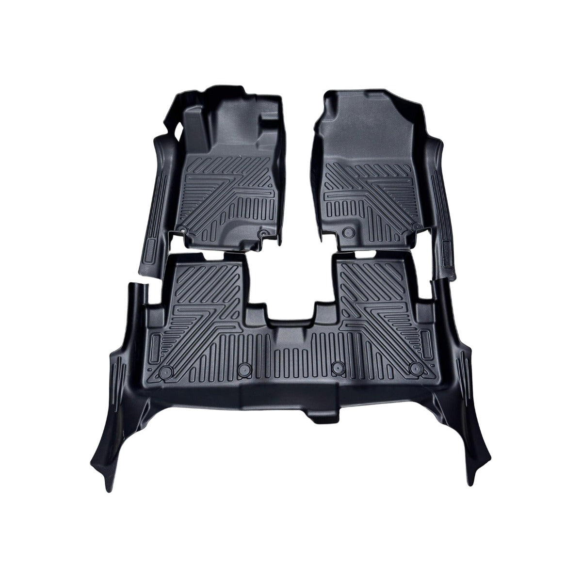 Alfombra de bandeja Ford Ranger 2023-2024 3 piezas 5D negra