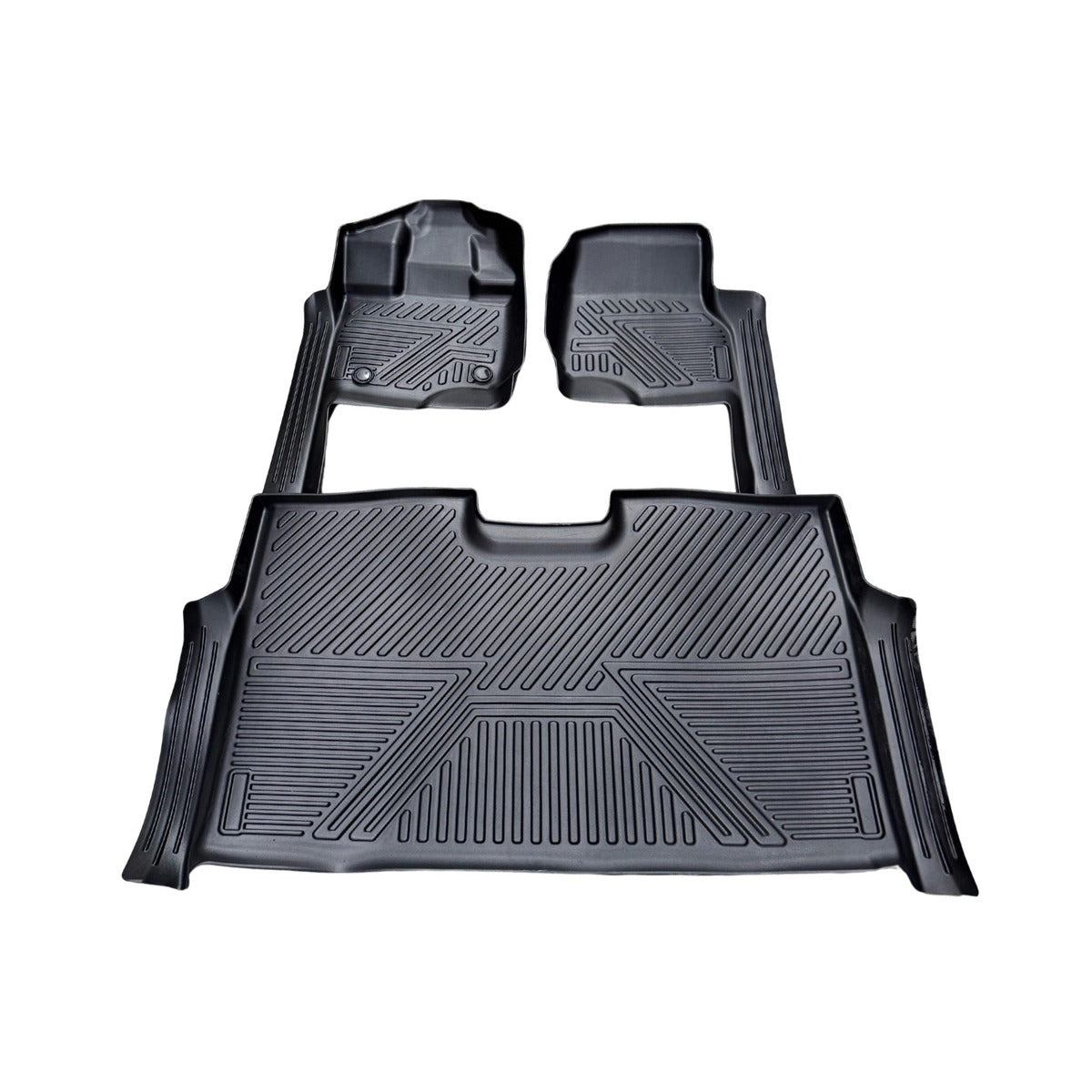 Alfombra de bandeja Ford F-150 2016 3 piezas 5D negra