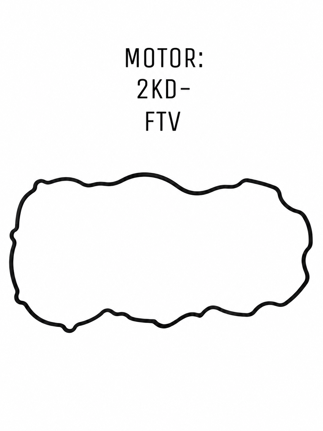 Empaque Tap válvulas para Toyota Hilux Vigo 1KD/2KD