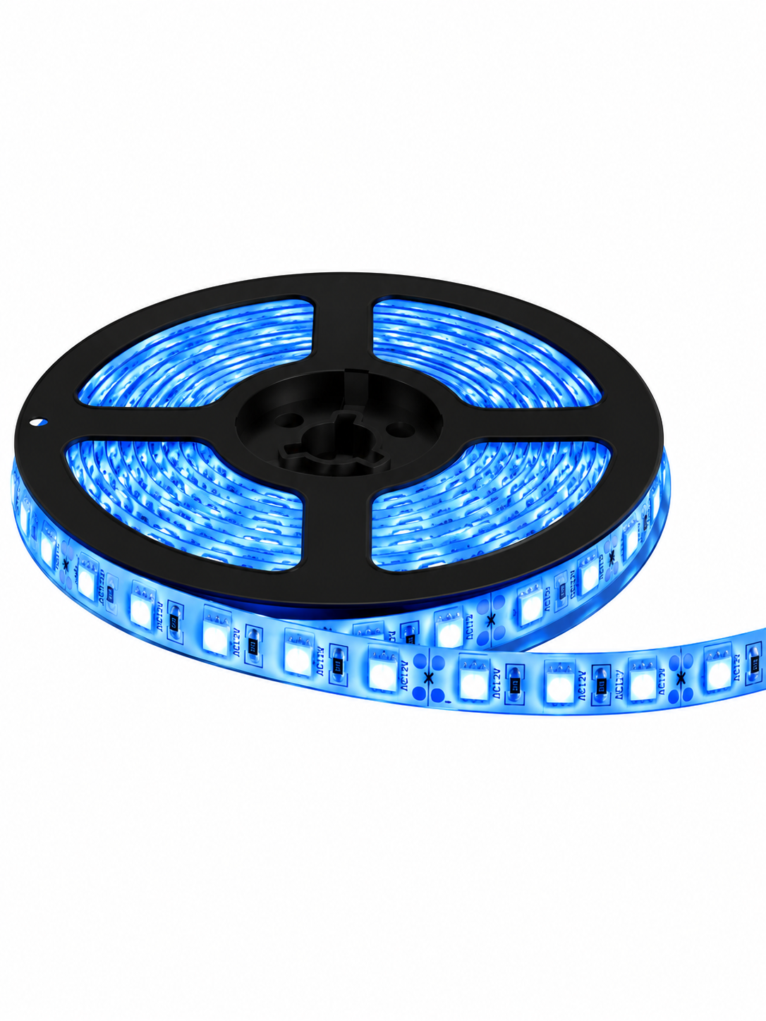 Cinta LED automotriz 300 LED 5 Mts 3528 Color Azul