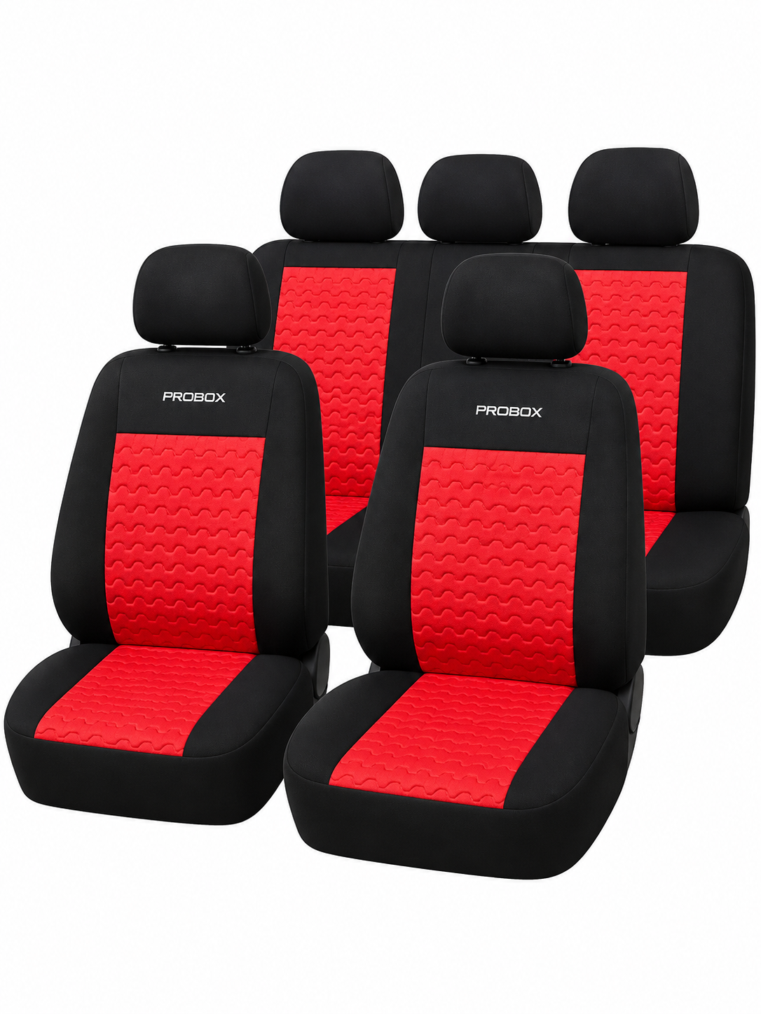 Cobertor de asiento Rojo 8 Pzas