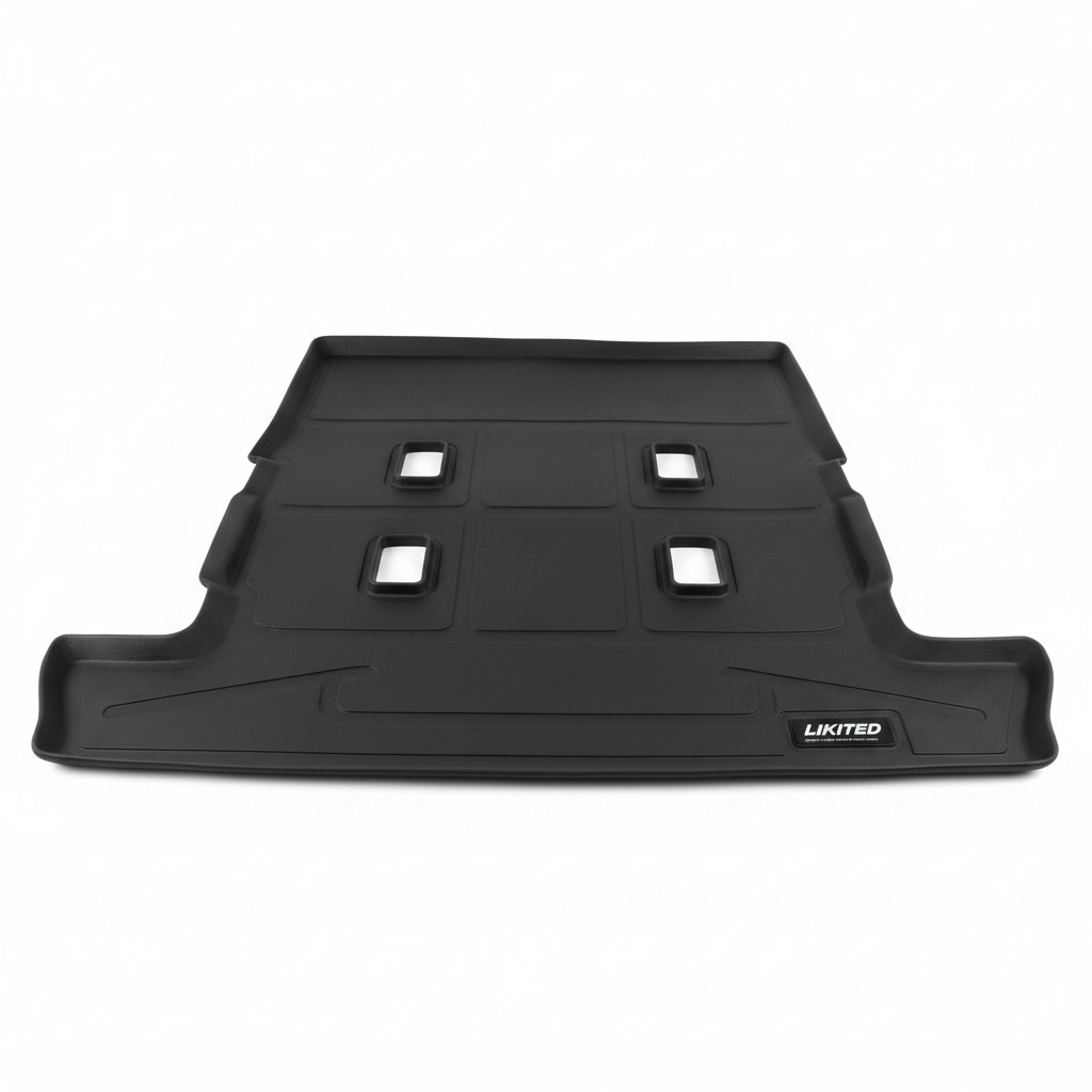 Alfombra de baúl Toyota Land Cruiser 2016-2020 baúl 1 pieza 3D negra