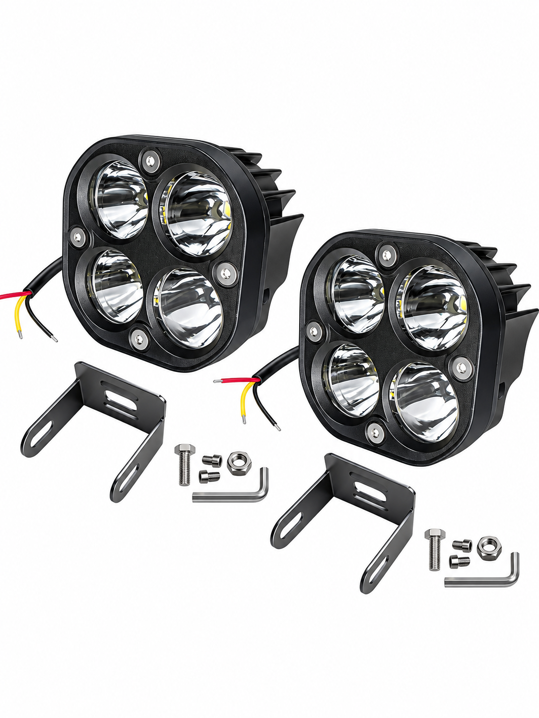 Lámpara automotriz Alto-poder Cuadrara 20 W 4