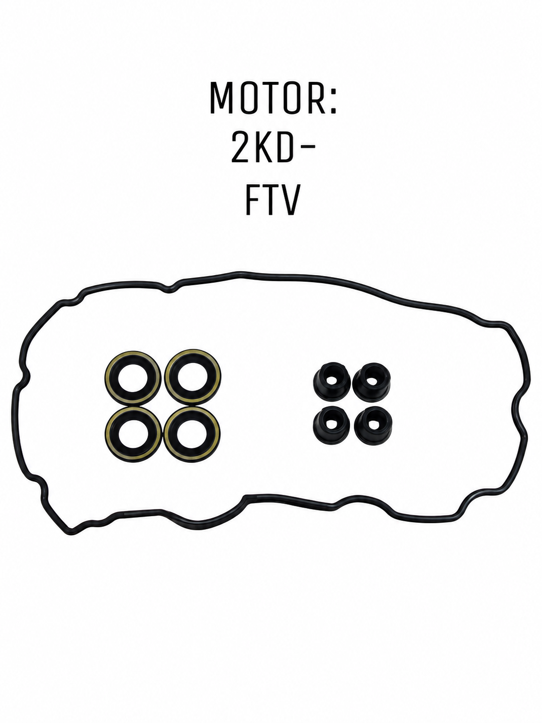Empaque Tap válvulas para Toyota Hilux Vigo 1KD/2KD (SET-9 Piezas)