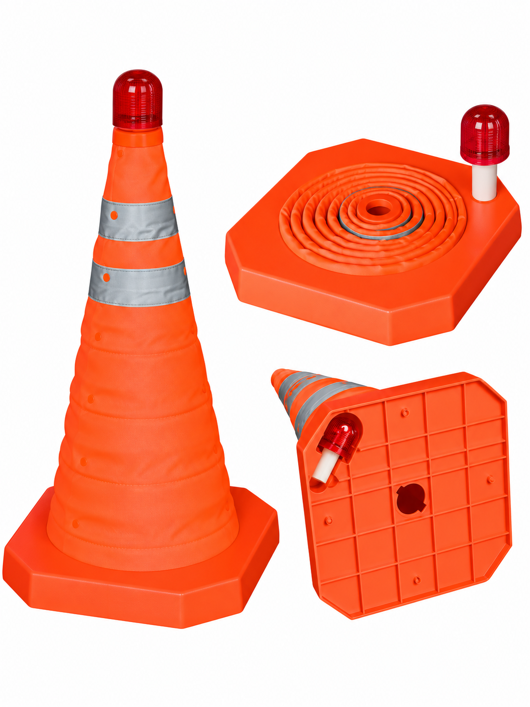 Cono Plegable Naranja 18"
