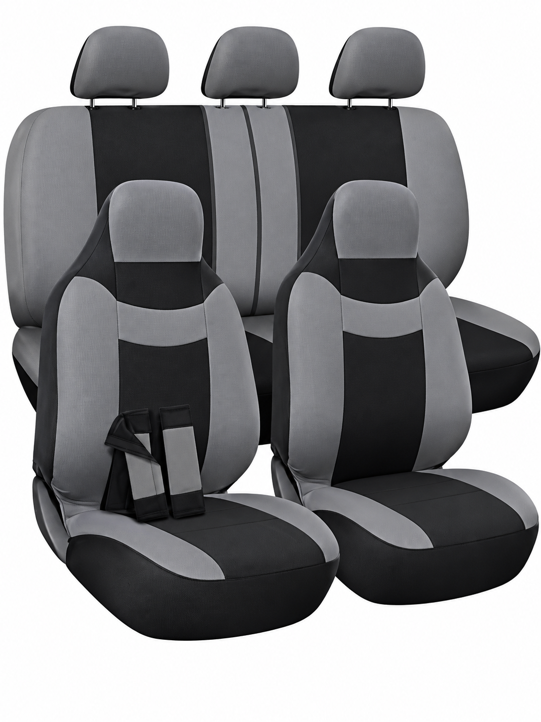 Cobertor de asiento Pu Gris 10 Pzas