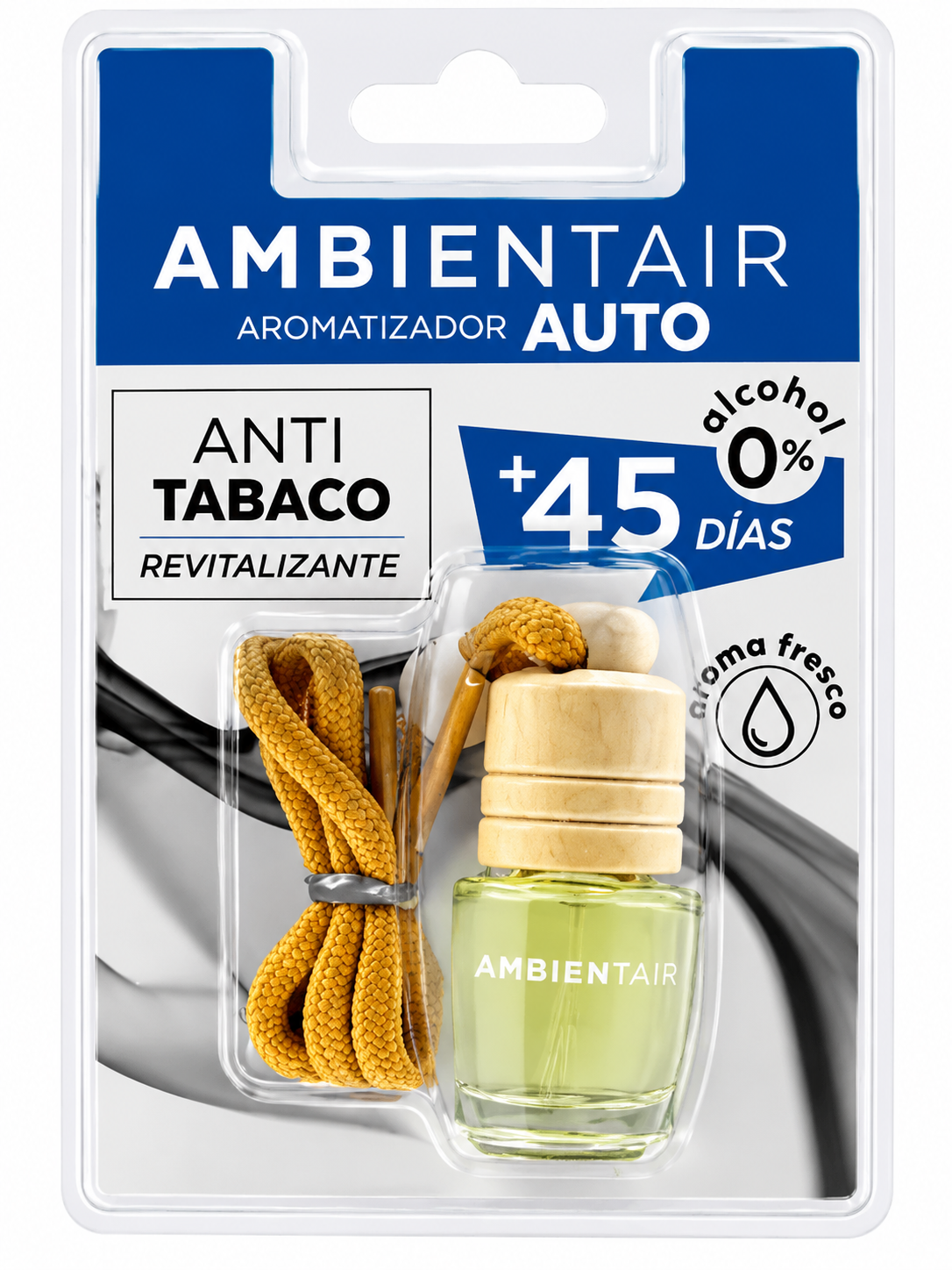 Aromatizante automotriz Air Freshener Organic Antitabaco