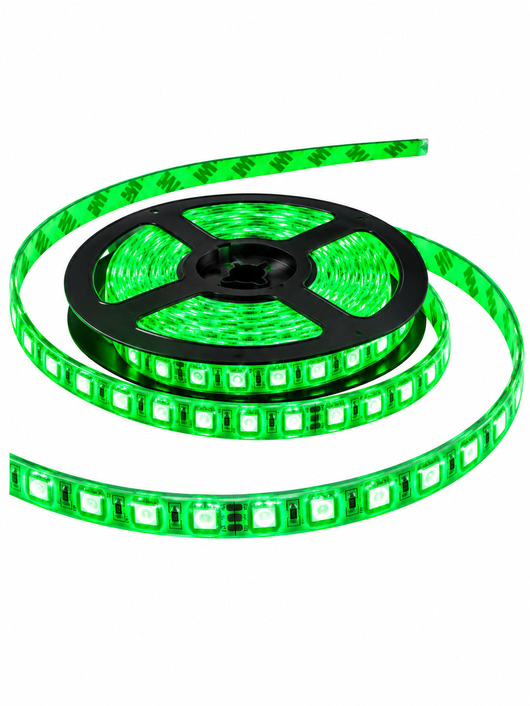 Cinta LED automotriz 60 LED 120CMS 3528 Color Verde
