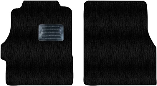 Alfombra universal para carro negra 2 piezas modelo 3095