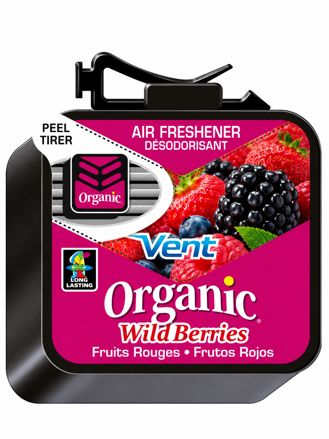 Aromatizante automotriz Air Freshener Organic Fresa
