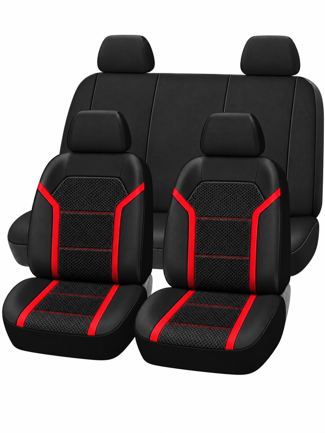 Cobertor de asiento Negro 8 Pzas