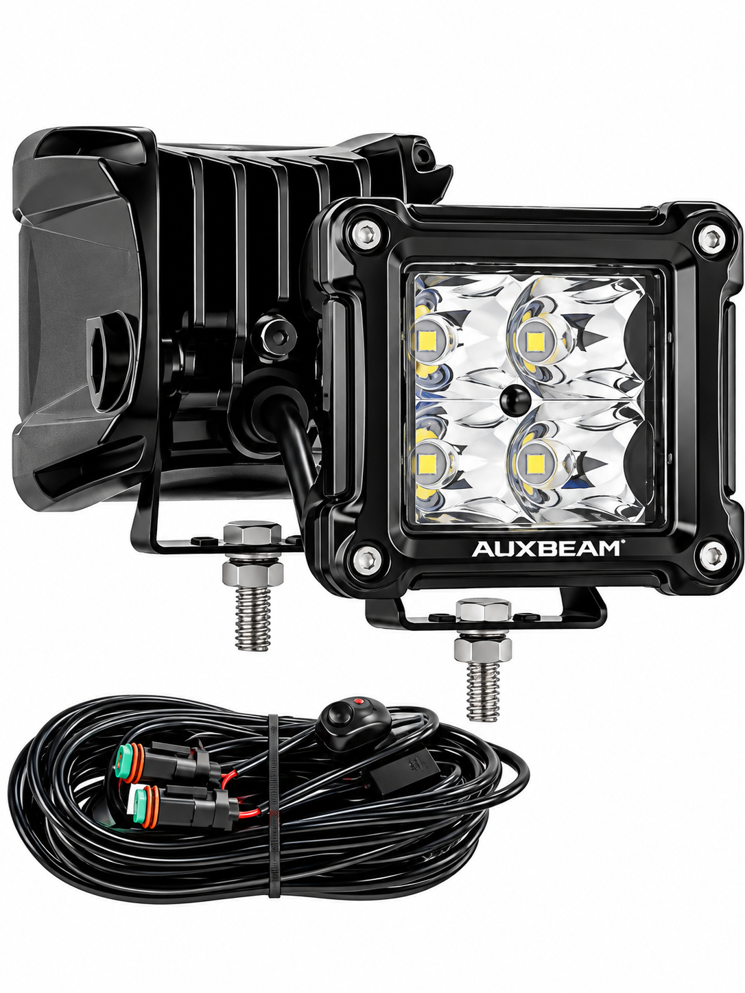 Lámpara automotriz Alto-poder Cuadrara 20 W 4