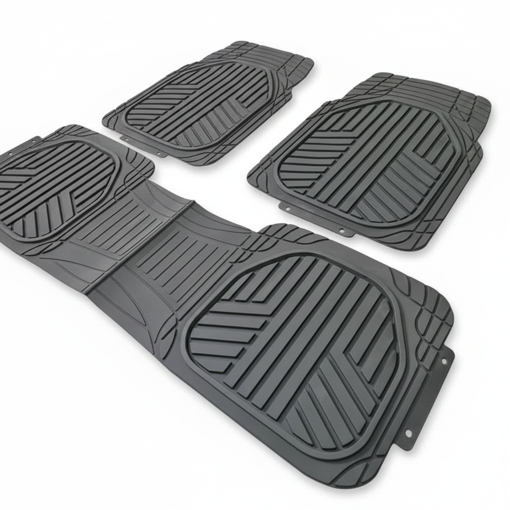 Alfombra universal bandeja negra 3 piezas modelo 8806