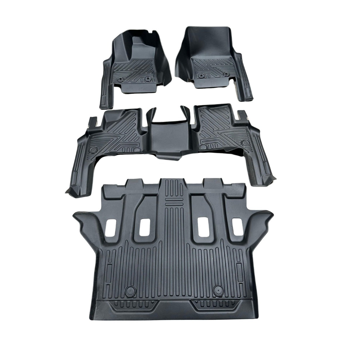 Alfombra de bandeja Toyota Land Cruiser 2023 4 piezas 5D negra