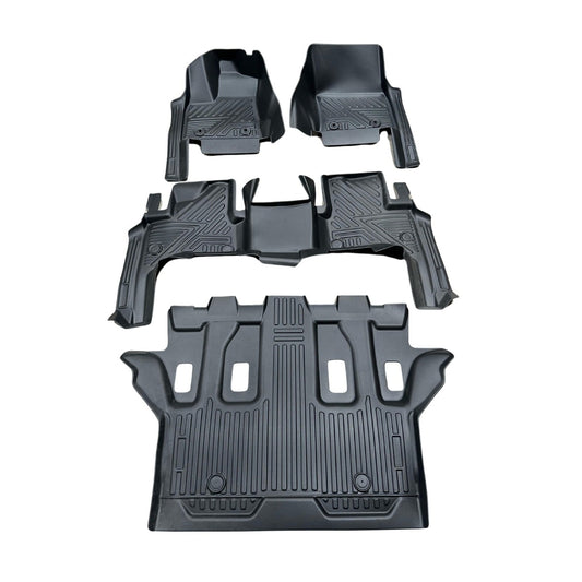Alfombra de bandeja Toyota Land Cruiser 2023 4 piezas 5D negra