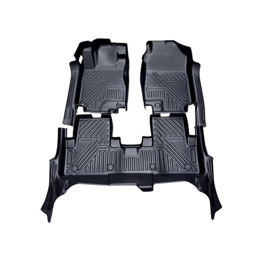 Alfombra de bandeja Ford Ranger 2023-2024 3 piezas 5D negra