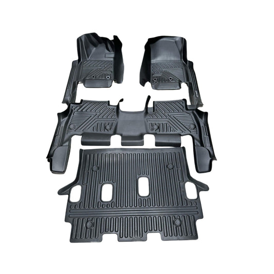 Alfombra de bandeja Toyota Fortuner 2012-2015 4 piezas 5D negra