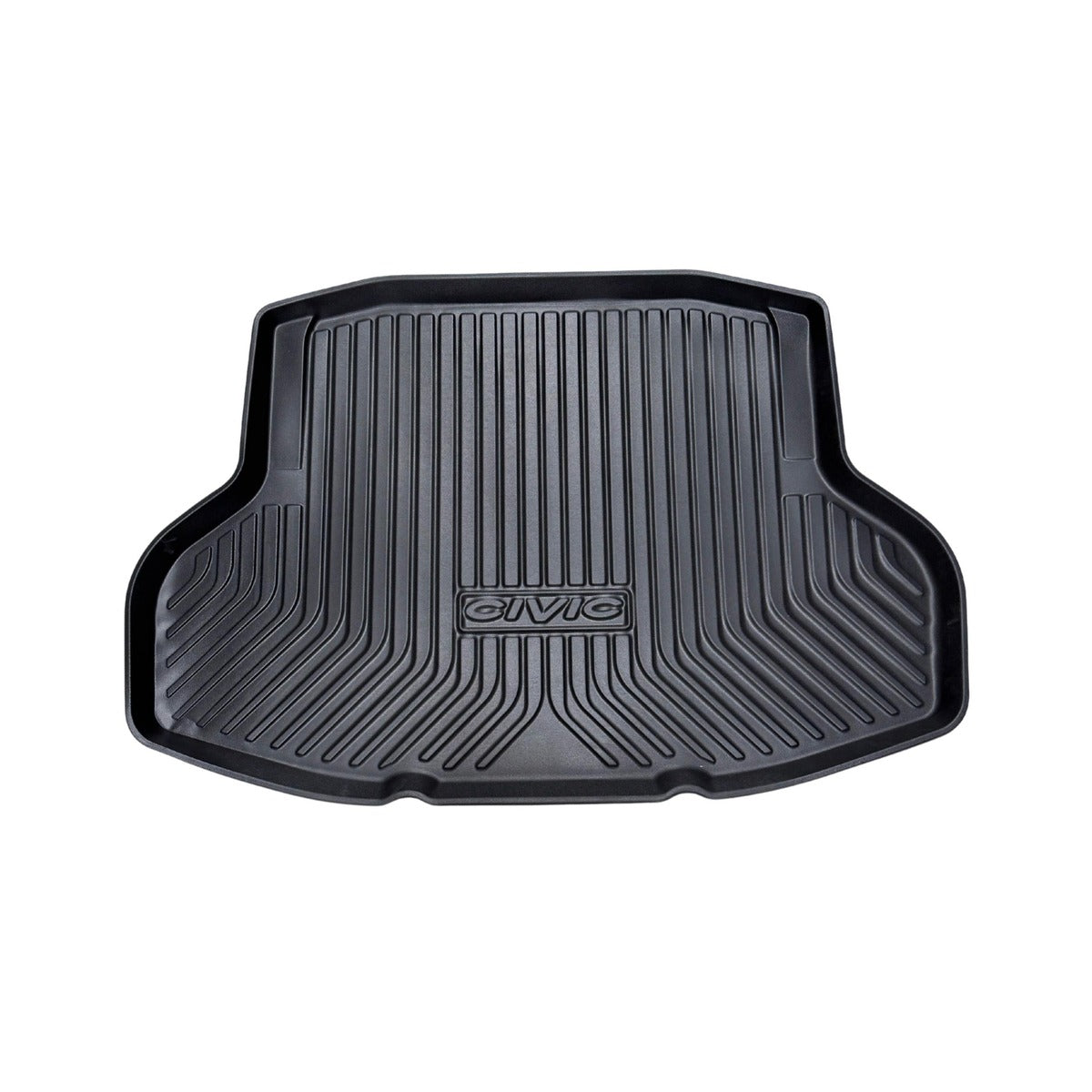 Alfombra de baúl Honda Civic 2017-2021 baúl 1 pieza 3D negra
