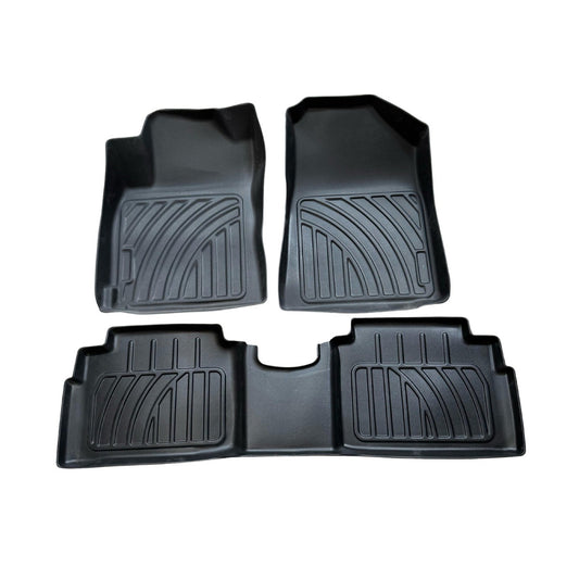 Alfombra de bandeja Hyundai Elantra 2016-2020 3 piezas 3D negra
