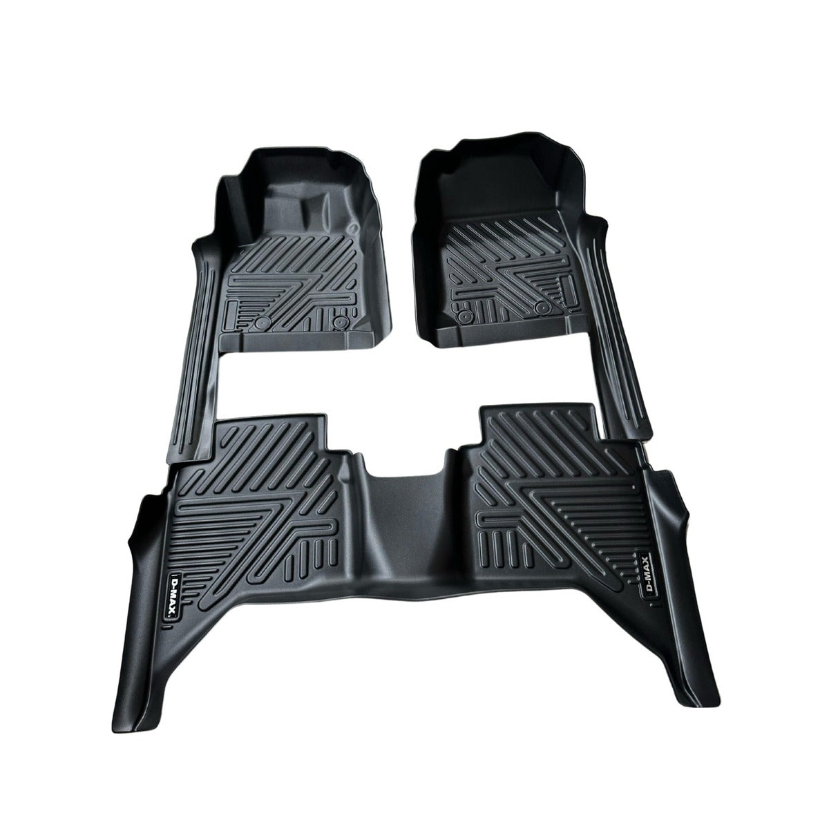 Alfombra de bandeja Isuzu D-Max 2020-2021 3 piezas 5D negra