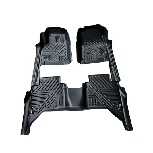 Alfombra de bandeja Isuzu D-Max 2020-2021 3 piezas 5D negra
