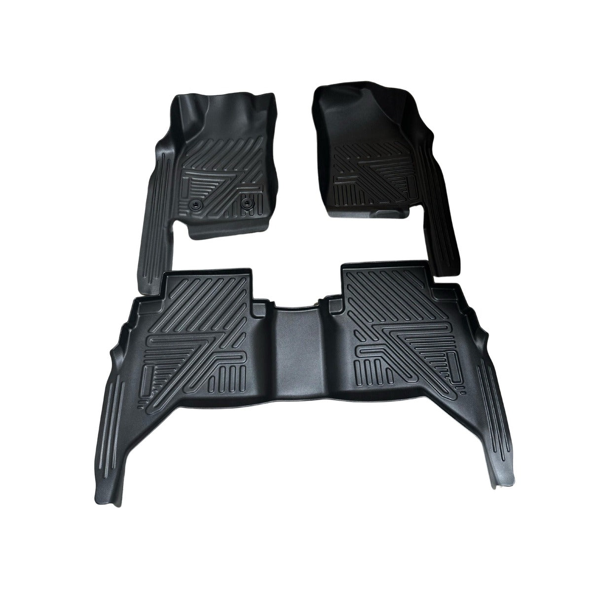 Alfombra de bandeja Toyota Hilux Vigo 2005-2011 3 piezas 5D negra