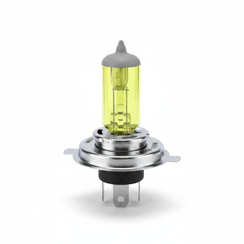 Bombillo halógeno H4 xenón amarillo 12V 100/90W