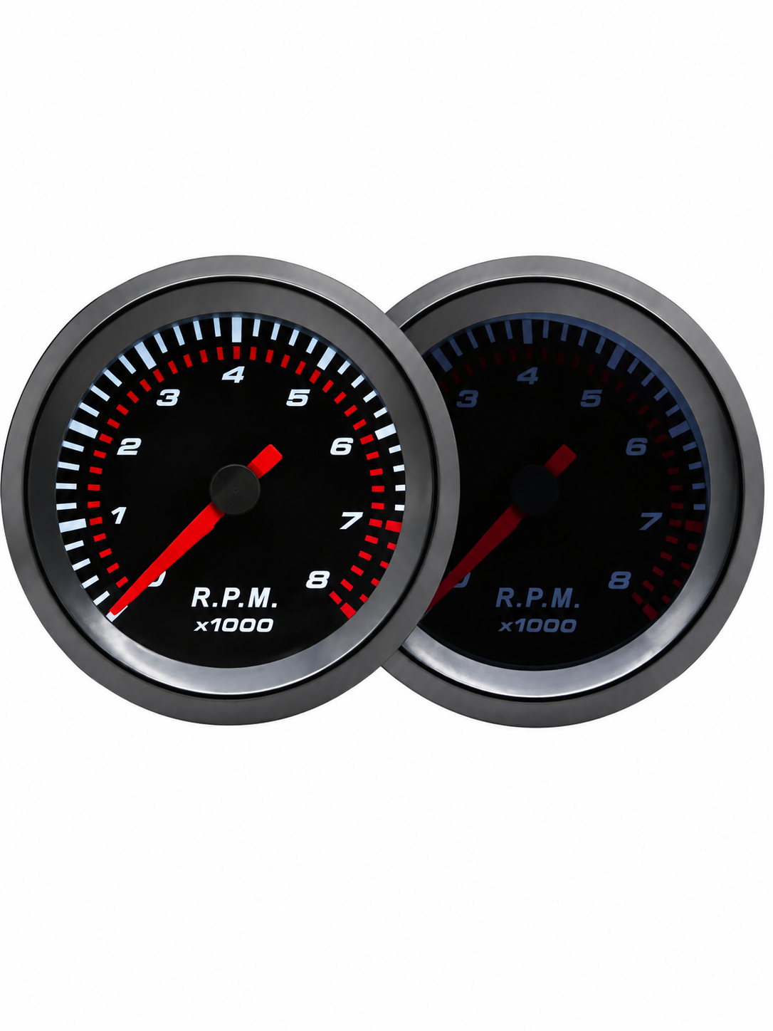 Tacometro 2-1/2 8K Rpm LED Blanco