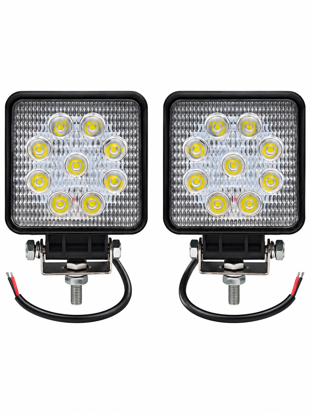 Lámpara automotriz Alto-poder Cuadrara 27 W 9