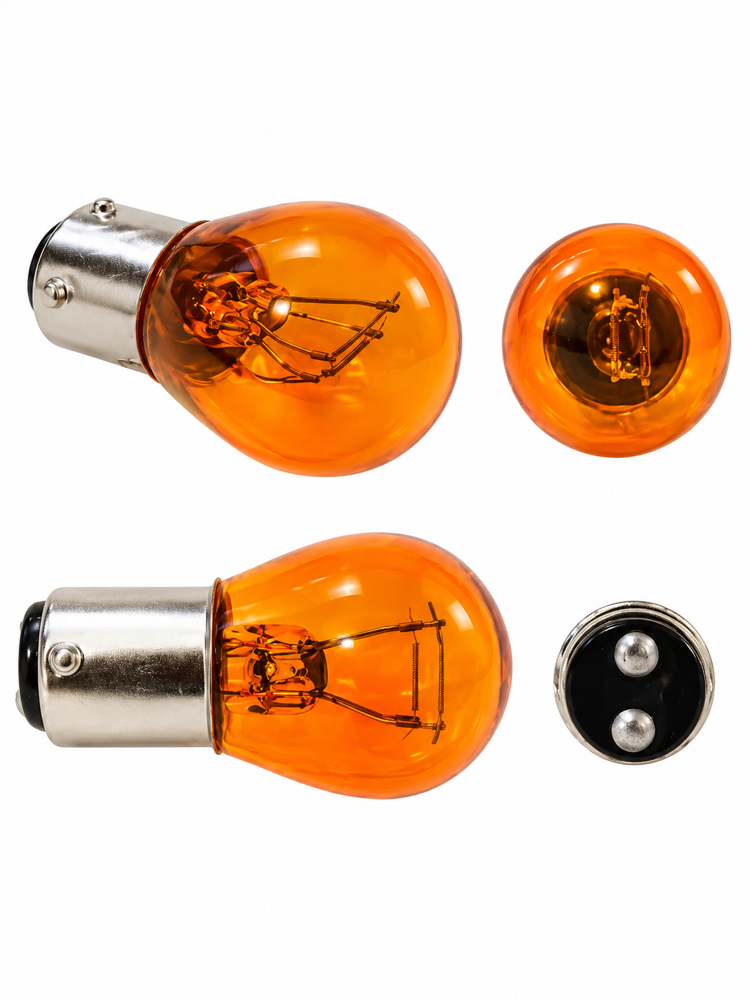 Foco automotriz 3157, 12 V 2PZS LED Ambar
