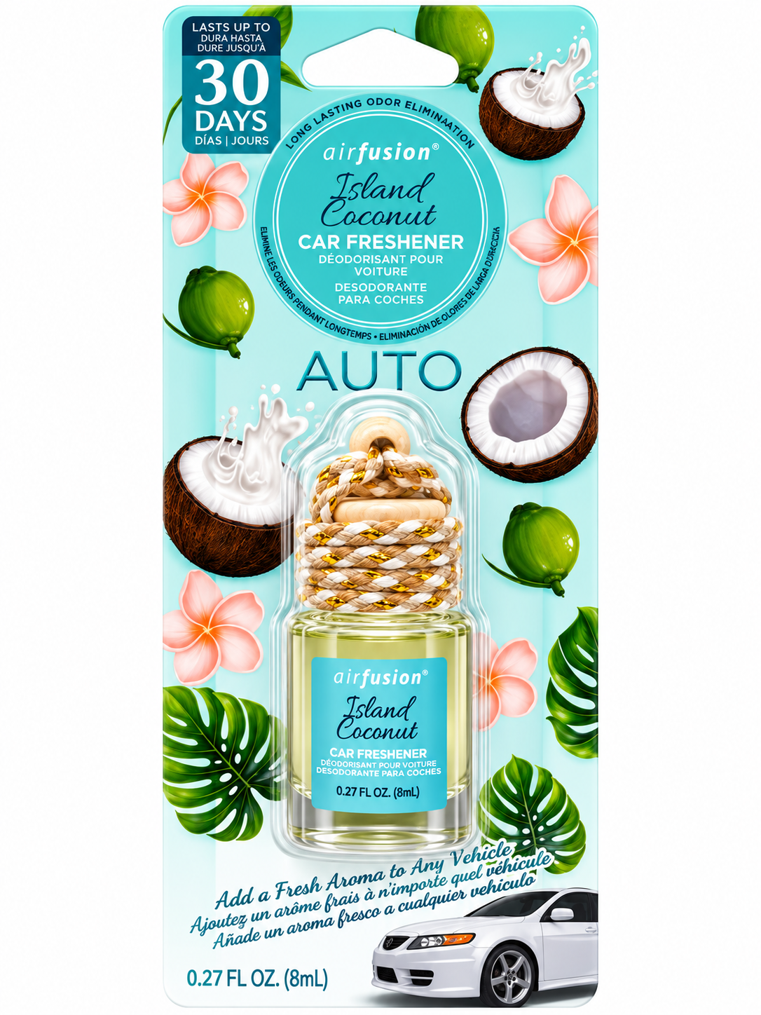 Aromatizante automotriz Air Natur Botella Coco