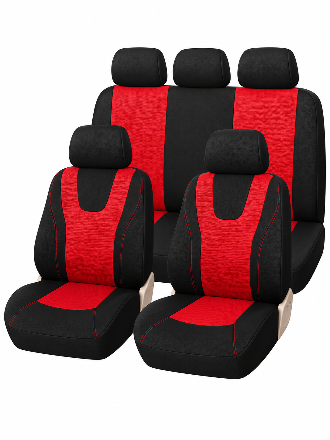 Cobertor de asiento Rojo 8 Pzas