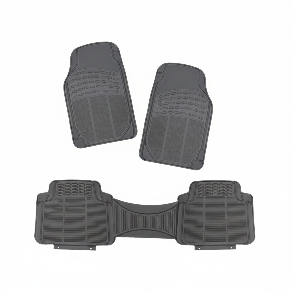 Alfombra universal para carro gris 3 piezas modelo 30385-3