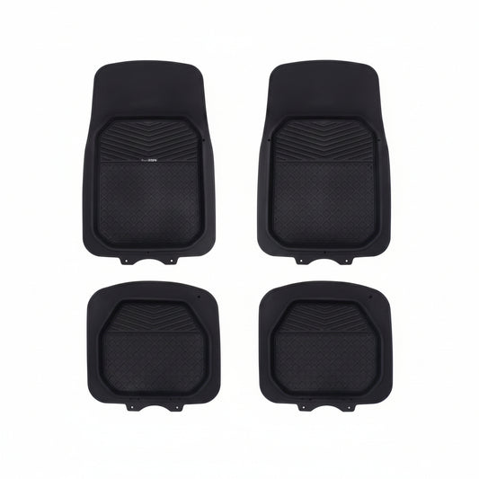 Alfombra universal para carro negra 4 piezas modelo 3036