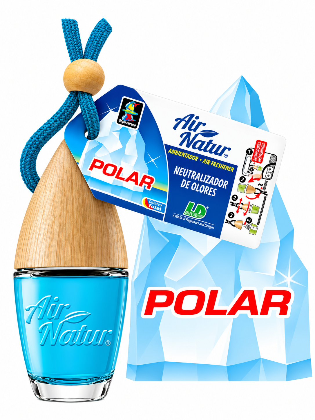 Aromatizante automotriz Air Natur celulósico Polar