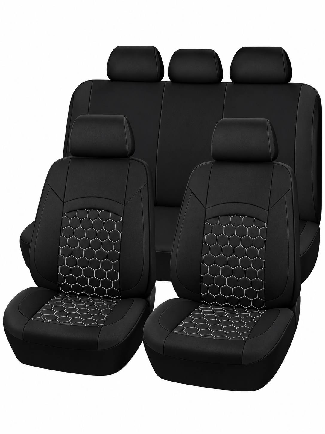 Cobertor de asiento Negro 8PZAS